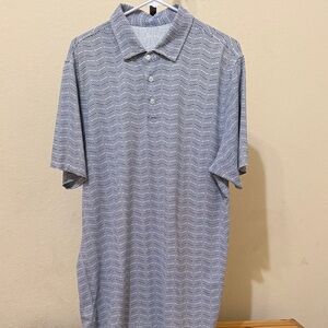 Draddy Sport Men's Blue Patterned Polo Shirt